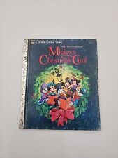 Vintage 1983 Little Golden book Walt Disney Productions Mickey's Christmas Carol picture