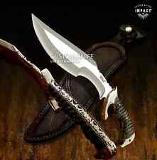 IMPACT CUTLERY CUSTOM COMBAT HUNTING BOWIE KNIFE EXOTIC WOOD HANDLE- 1642 picture