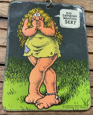Vintage 1972 R Crumb ~ Did Someone Mention Sex / Zonk Comic Keychain Orig RARE picture