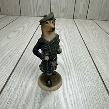 Country Companions England Rough Collie Dog Sottish Irish Kilt Figurine 6 1/4