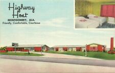 Highway Host Motor Hotel Montgomery Alabama MWM 1940s Postcard 20-8210 picture