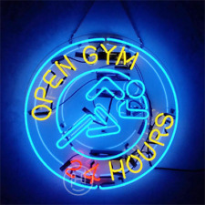 Open Gym 24 Hours Neon Light Sign Shop Wall Hanging Nightlight Artwork 24