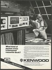KENWOOD Hi-Fi Cassette Deck Tape Recorder  - 1978 Vintage Print Ad picture