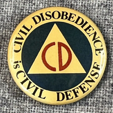 1982 CIVIL DISOBEDIENCE IS CIVIL DEFENSE PROTEST PEACE 1-1/2
