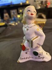 Vintage Yona Shafford Angel That Reads “LOOK BEFORE CROSSING”  Beautiful  picture