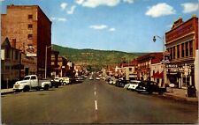 Vtg Raton New Mexico NM Business Section Street View Old Cars 1950s Postcard picture