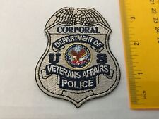 Police US Department Of Veterans Affairs Corporal collectible patch picture