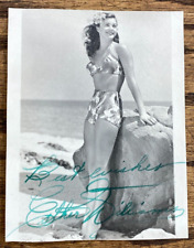 Vintage ESTHER WILLIAMS Original PHOTO w Autograph Cheesecake Pinup Girl picture