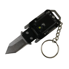 Defender-Xtreme Chain Keyring Mini Pocket EDC Knife Tactical Survival LED Light picture