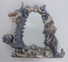Collectors Vintage VANDOR 1998 Sorcerer Wizard Dragon Mirror Blue Grey picture