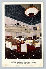 Chicago IL-Illinois, Lobby, Great Northern Hotel Vintage c1938 Souvenir Postcard picture