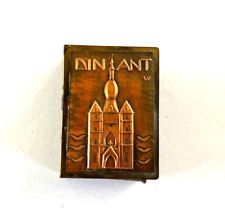 Antique Copper and Brass Match Box Holder Dinant Belgium picture
