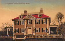Longfellow's Home, Cambridge, Massachusetts, Early Handcolored Postcard, Unused picture