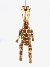  Giraffe Puppet Ornament That Is Hand Painted Carved From Reclaimed Wood picture