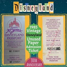 Vintage 1985 Disneyland 30th Year Complimentary Passport Unused Admission Ticket picture