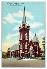 c1940 St. John's Lutheran Church Chapel Exterior Hannibal Missouri MO Postcard picture