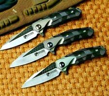 Mini Drop Point Folding Knife Pocket Hunting M390 Steel Titanium Handle Premium picture