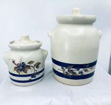 Vintage RRP CO  Roseville Ohio  Jar 6” & 9” Painted By Artist picture