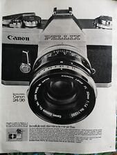 1965 ADVERTISEMENT - CANON 24/36 PELIX - Camera - 931 Curtain Shutter picture