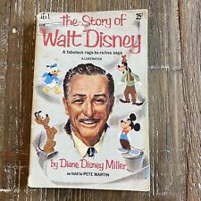 THE STORY OF WALT DISNEY by Diane Disney Miller 1957 1st Edition PB VINTAGE picture