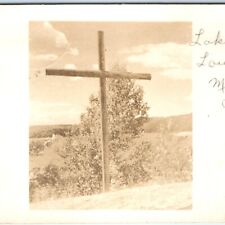 c1940s Boyne Falls, MI RPPC Lake Louise Real Photo Methodist Christian Camp A127 picture