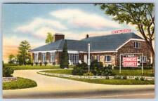 1951 SMYRNA DELAWARE CARAS COURT MOTEL ROOMS FOR TOURISTS DINNERS LINEN POSTCARD picture