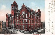 High School, Harrisburg, Pennsylvania, Early Postcard, Used in 1907 picture