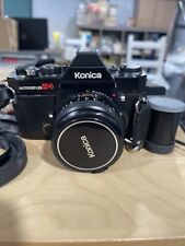Konica Autoreflex T4 With Vtg Red Samsonite Shoulder Tote Carry On Bag Aand More picture