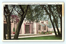 Home of Betty Compson Hollywood California 1926 Silent Film Actress Postcard E1 picture