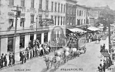 Circus Day Parade Frederick Maryland MD Postcard REPRINT picture