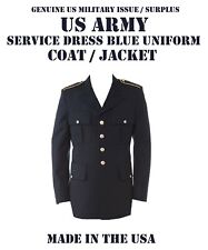US ARMY MILITARY MEN'S 50L CLA SERVICE DRESS BLUE BLUES ASU UNIFORM COAT JACKET picture