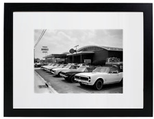 1967 CHEVROLET AUTO DEALERSHIP Retro Classic Car Matted & Framed Picture Photo picture