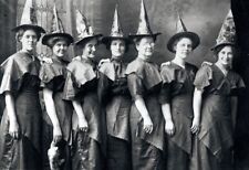 Scary LOL Halloween Witches 1931 Vintage old photo  8X10 picture