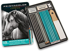 Prismacolor Premier Graphite Drawing Pencils with Erasers & Sharpeners, 18-Piece picture
