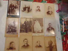Vintage Lot of 12 Turn of Century Cabinet Card Photos picture