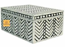 Home Decorative Box Bone Inlay Zig Zag Design Storage Box  picture