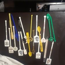 Vitg Swizzle Stick funky lot of 19 gay 90s Coach old crow  + thermostat  hm picture