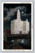 Chicago IL- Illinois, The Wrigley Buildings Advertisement Vintage c1937 Postcard picture