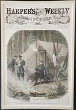 1864 Civil War Union Mjr General Ben Butler Autograph Cut Paper + Harpers Sketch picture