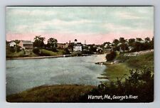 Warren ME-Maine, George's River, Antique, Vintage c1907 Souvenir Postcard picture