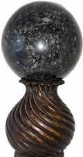 Art Deco Sculpture Marble Sphere Bronze Wood Base picture