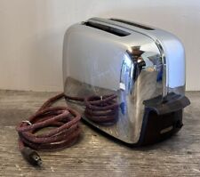 Vintage 1950s TOASTMASTER Automatic Pop Up Toaster 1B14 Chrome Art Deco Works picture