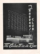 Harrahs Club Casino to see in Reno  c1948 Print Ad picture