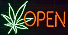 CoCo New Marijuana Open Leaf Weed Bar Pub Light Neon Sign 20