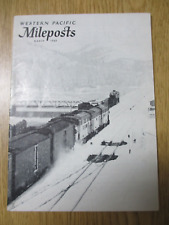 WESTERN PACIFIC MILEPOSTS March 1960 Stock Split Magazine picture