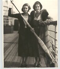 Fritzi Reader Florence Douglass MALOLO 1931 Press Photo Passenger Liner Ship picture