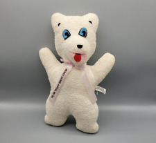 RARE Teddy Snow Crop Plush White Bear Promo Advertising Vintage picture
