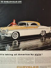 1955 Esquire Ads CHRYSLER New Yorker Deluxe St Regis White Horse Scotch picture