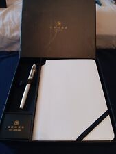 Cross Sentiment M Fountain Pen Pearlescent Ivory  And Ivory White Journal  picture