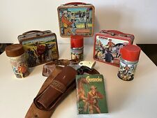 Vintage Rare Gunsmoke LL Lunchbox with thermos Plus 1962 & 1973 Pretty Cool… picture